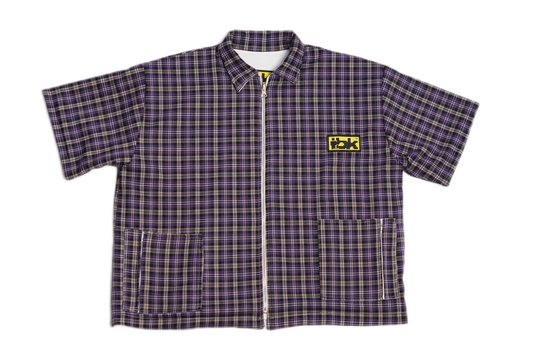 Double Face Zip-Up Shirt “Luxury Purple”